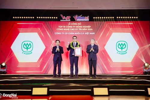 C.P. Việt Nam vào tốp 10 doanh nghiệp nông nghiệp công nghệ cao năm 2024