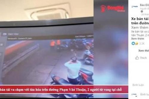 Video clip về vụ tai nạn giao thông giữa tàu hỏa với xe bán tải có gần 700 ngàn lượt xem