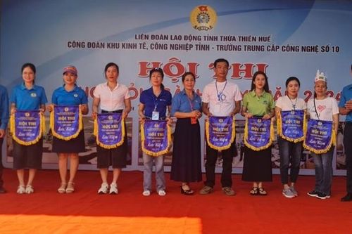 Công đoàn Công ty TNHH Sơn Hà Huế giành giải Nhất hội thi 'Thợ giỏi ngành may'