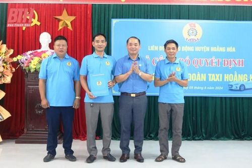 Thành lập tổ chức nghiệp đoàn taxi đầu tiên tại huyện Hoằng Hóa