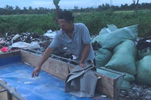 Hải Dương: Tổ bảo vệ ANTT thôn mật phục, bắt quả tang đối tượng đổ trộm rác thải công nghiệp