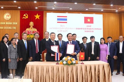 Tỉnh Quảng Trị và Mukdahan (Thái Lan) ký kết Kế hoạch hợp tác giai đoạn 2025 - 2030