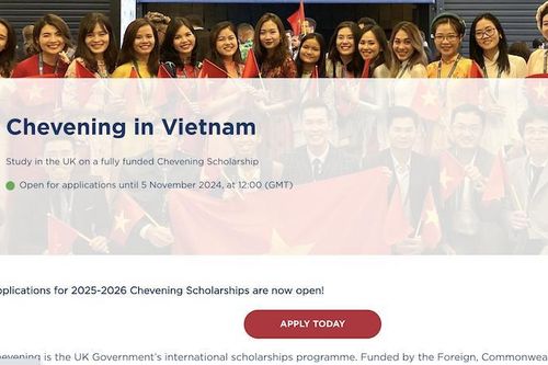 Học bổng Chevening chính thức mở đơn cho năm học 2025-2026