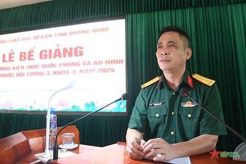 Quảng Ninh: Bế giảng bồi dưỡng kiến thức quốc phòng-an ninh đối tượng 3
