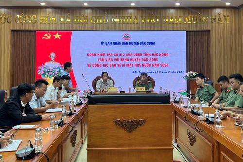 Kiểm tra việc chấp hành các quy định của pháp luật về bảo vệ bí mật nhà nước năm 2024
