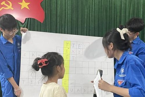 Sinh viên mở lớp quản lý tài chính cá nhân cho trẻ em Tuyên Quang