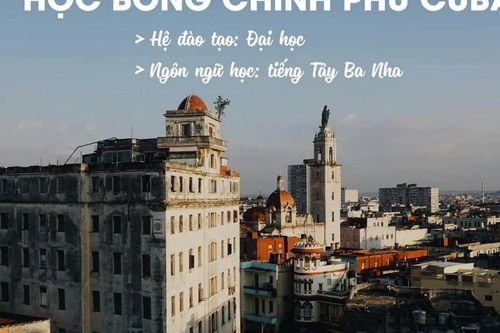 Bộ GD&ĐT thông báo tuyển sinh 15 suất học bổng diện Hiệp định tại Cu Ba