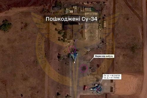 Ukraine xác nhận phá hủy cường kích-ném bom Su-34 của Nga ở sân bay Morozovsk