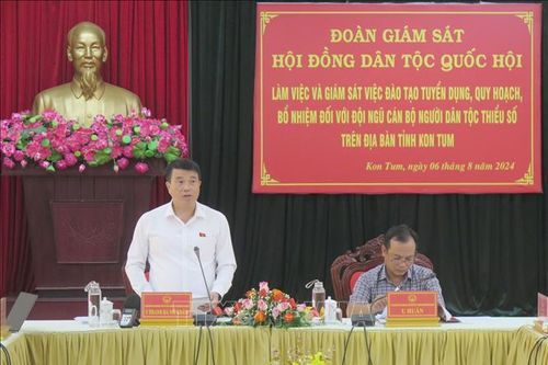 Đoàn Giám sát Hội đồng Dân tộc của Quốc hội làm việc tại Kon Tum