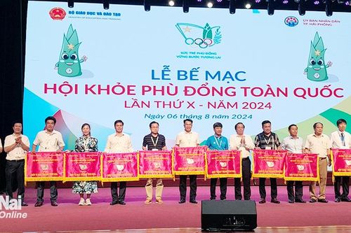 Đồng Nai xếp hạng 11 Hội khỏe Phù Đổng toàn quốc lần X