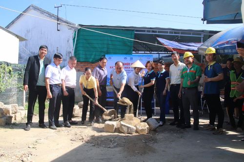 Hội Doanh nhân trẻ Khánh Hòa khởi công xây căn nhà thứ 12 cho người nghèo