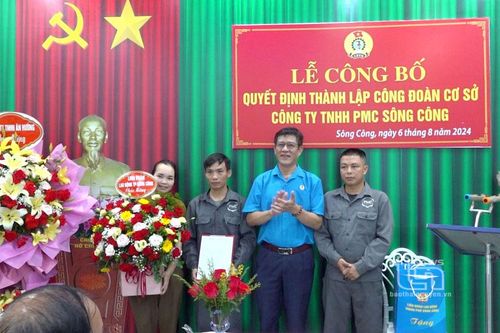 TP. Sông Công: Thành lập mới 7 công đoàn cơ sở