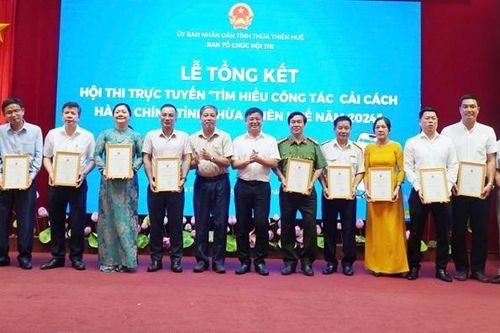 27 tập thể đoạt giải hội thi cải cách hành chính năm 2024