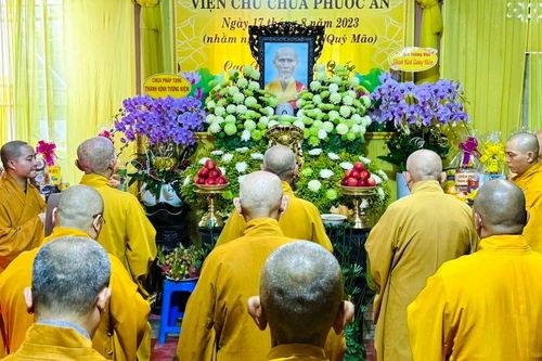 Lễ tưởng niệm Tiểu tường Thượng tọa Thích Thiện Ngộ - viện chủ chùa Phước An (H.Bình Chánh, TP.HCM)