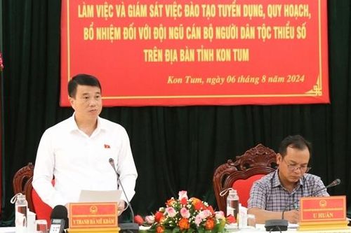 Đoàn giám sát của Hội đồng Dân tộc làm việc với UBND tỉnh Kon Tum
