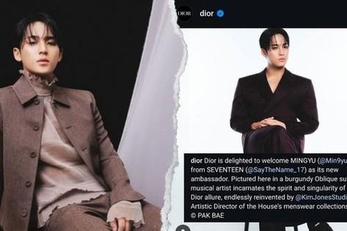 Thương hiệu Dior chính thức xác nhận danh phận đại sứ của Mingyu SEVENTEEN