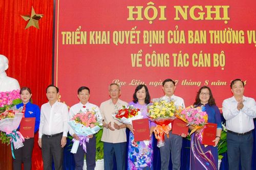 Điều động, bổ nhiệm nhiều cán bộ chủ chốt ở Bạc Liêu