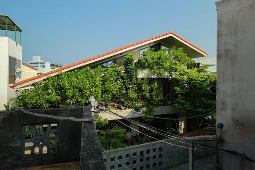 'Bọc kín' trong rèm cây, nhà hướng Tây mát rượi quanh năm