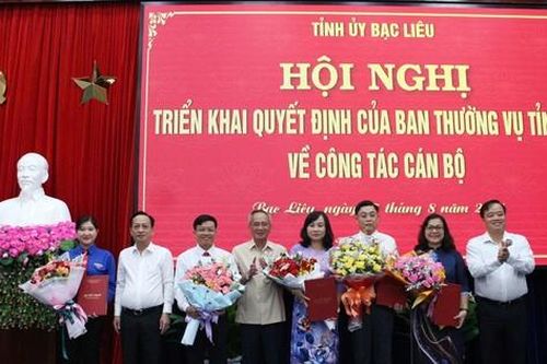 Bạc Liêu điều động, bổ nhiệm nhiều lãnh đạo chủ chốt