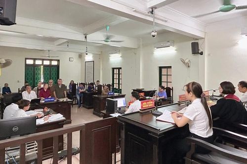 VKSND huyện Tiền Hải phối hợp tổ chức phiên tòa dân sự rút kinh nghiệm trực tuyến