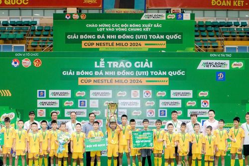 U11 Sông Lam Nghệ An thâu tóm các danh hiệu tại Giải Bóng đá Nhi đồng toàn quốc