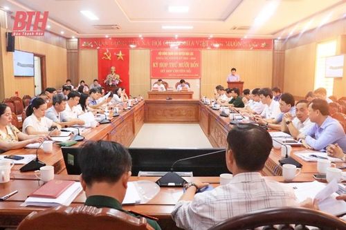 Kỳ họp thứ 14 HĐND huyện Hậu Lộc thông qua 13 nghị quyết quan trọng