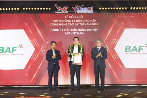 BAF Việt Nam: Top 10 doanh nghiệp nông nghiệp công nghệ cao 2024