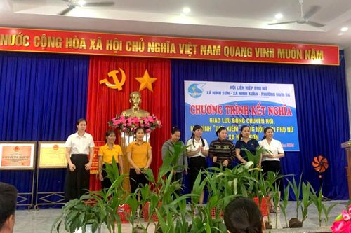 Tặng 100 cây dừa giống cho phụ nữ khó khăn xã Ninh Sơn