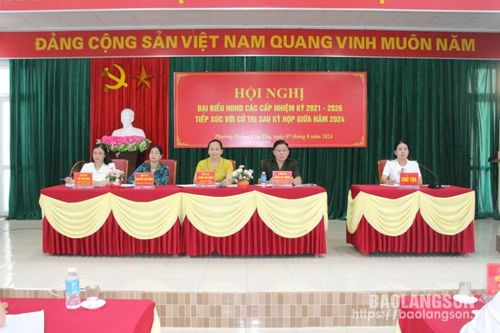 Đại biểu HĐND ba cấp tiếp xúc cử tri phường Hoàng Văn Thụ sau kỳ họp thường lệ giữa năm
