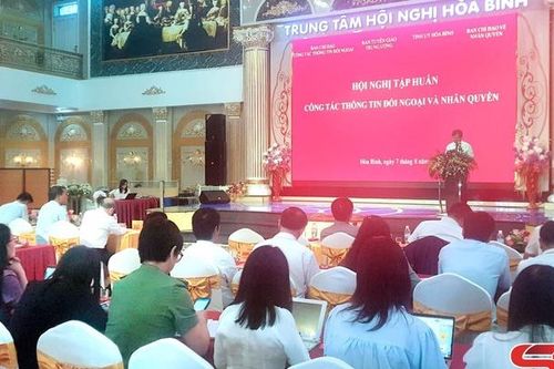 Hội nghị tập huấn công tác thông tin đối ngoại và nhân quyền năm 2024