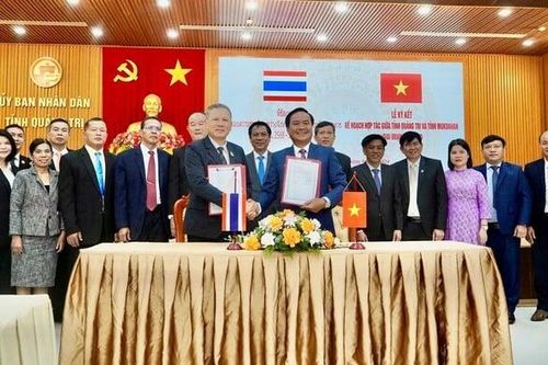 Tỉnh Quảng Trị và tỉnh Mukdahan (Thái Lan) ký kết Kế hoạch hợp tác giai đoạn 2025-2030