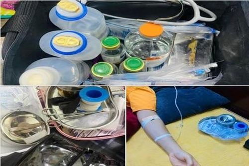 Cẩn trọng với dịch vụ truyền nước biển tại nhà