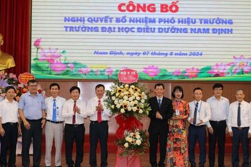 Trường Đại học Điều dưỡng Nam Định có thêm 2 phó Hiệu trưởng