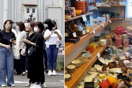 Nhật Bản ra cảnh báo siêu động đất kèm sóng thần, nhà và xe rung lắc bần bật