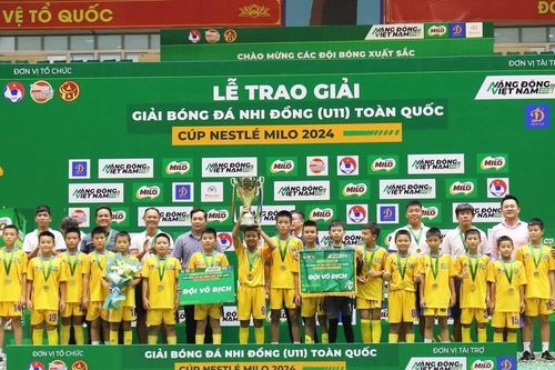 U11 Sông Lam Nghệ An vô địch Giải Bóng đá Nhi đồng toàn quốc Cúp Nestlé MILO