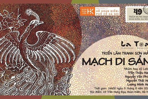 Triển lãm tranh sơn mài khắc 'Mạch di sản'