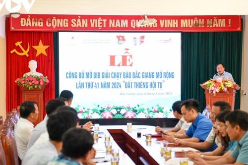Giải chạy Báo Bắc Giang mở rộng lần thứ 41 tổ chức đăng ký số chạy