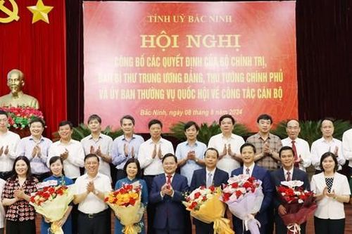 Công bố quyết định của Bộ Chính trị và Ban Bí thư về công tác cán bộ ở Bắc Ninh