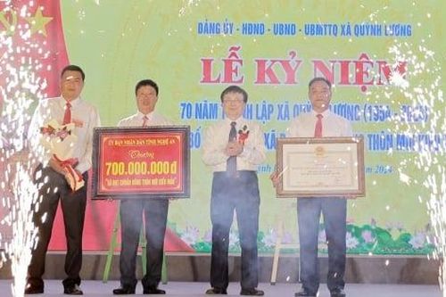 Nghệ An: Xã nông thôn 70 năm phát triển, ngọn cờ đầu đạt chuẩn Nông thôn mới kiểu mẫu
