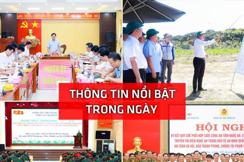 Nghệ An: Thông tin nổi bật ngày 8/8