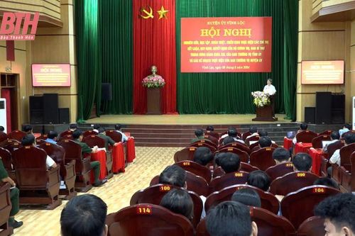 Vĩnh Lộc triển khai các văn bản của Bộ Chính trị, Ban Bí thư Trung ương Đảng khóa XIII và Ban Thường vụ Tỉnh ủy
