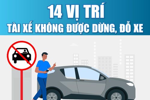 14 vị trí tài xế không được dừng, đỗ xe