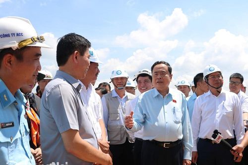 Chủ tịch Quốc hội Trần Thanh Mẫn kiểm tra tiến độ Dự án Sân bay Long Thành