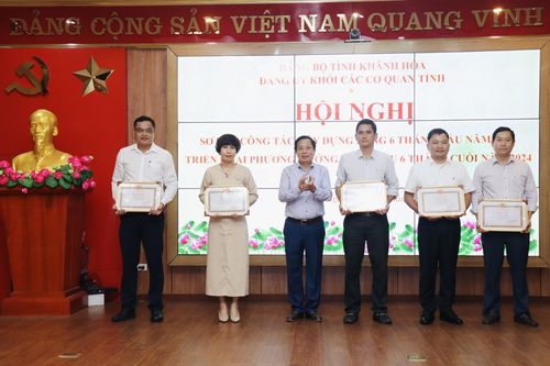 Đảng ủy Khối Các cơ quan tỉnh Khánh Hòa sơ kết công tác xây dựng Đảng 6 tháng đầu năm 2024