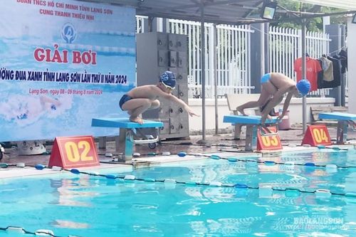 85 vận động viên tham gia giải bơi 'Đường đua xanh' tỉnh Lạng Sơn năm 2024