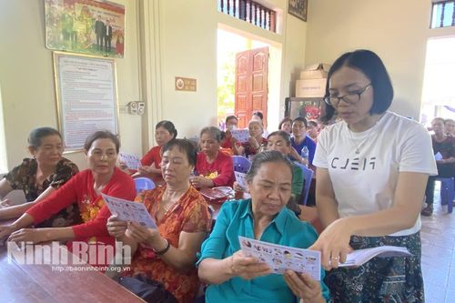 Cung cấp thông tin, kiến thức về chăm sóc sức khỏe người cao tuổi tại xã Ninh An