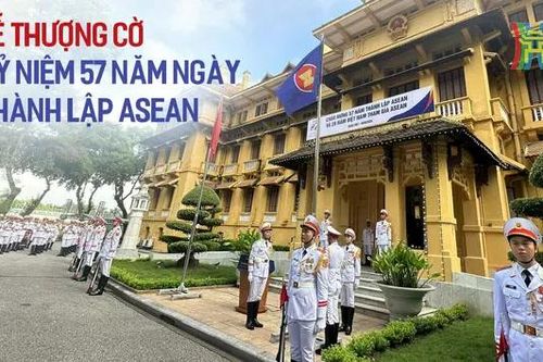 Lễ thượng cờ kỷ niệm 57 năm Ngày thành lập ASEAN