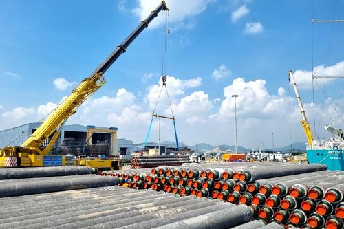 PV GAS COATING bàn giao lô ống bọc thành phẩm cho dự án Kình Ngư Trắng