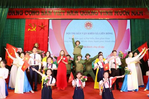 Xã Liên Hồng giành giải Nhất Hội thi 'Dân vận khéo' huyện Đan Phượng năm 2024