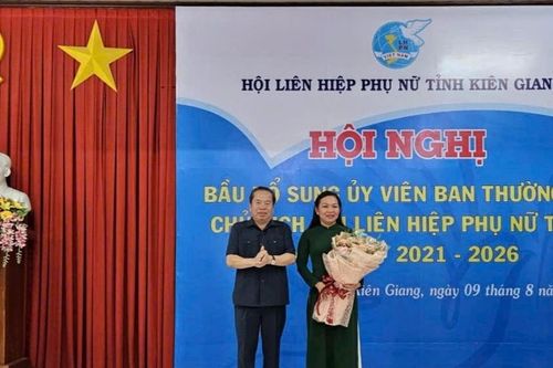 Bà Lý Anh Thư được bầu làm Chủ tịch Hội Liên hiệp Phụ nữ tỉnh Kiên Giang